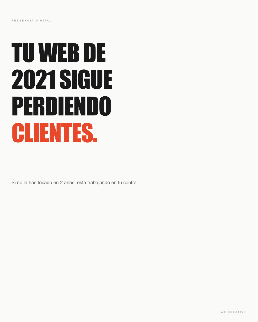 Editorial — web abandonada